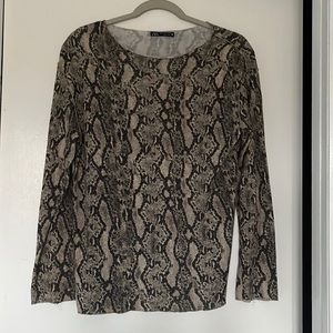 Zara Animal Print Sweater